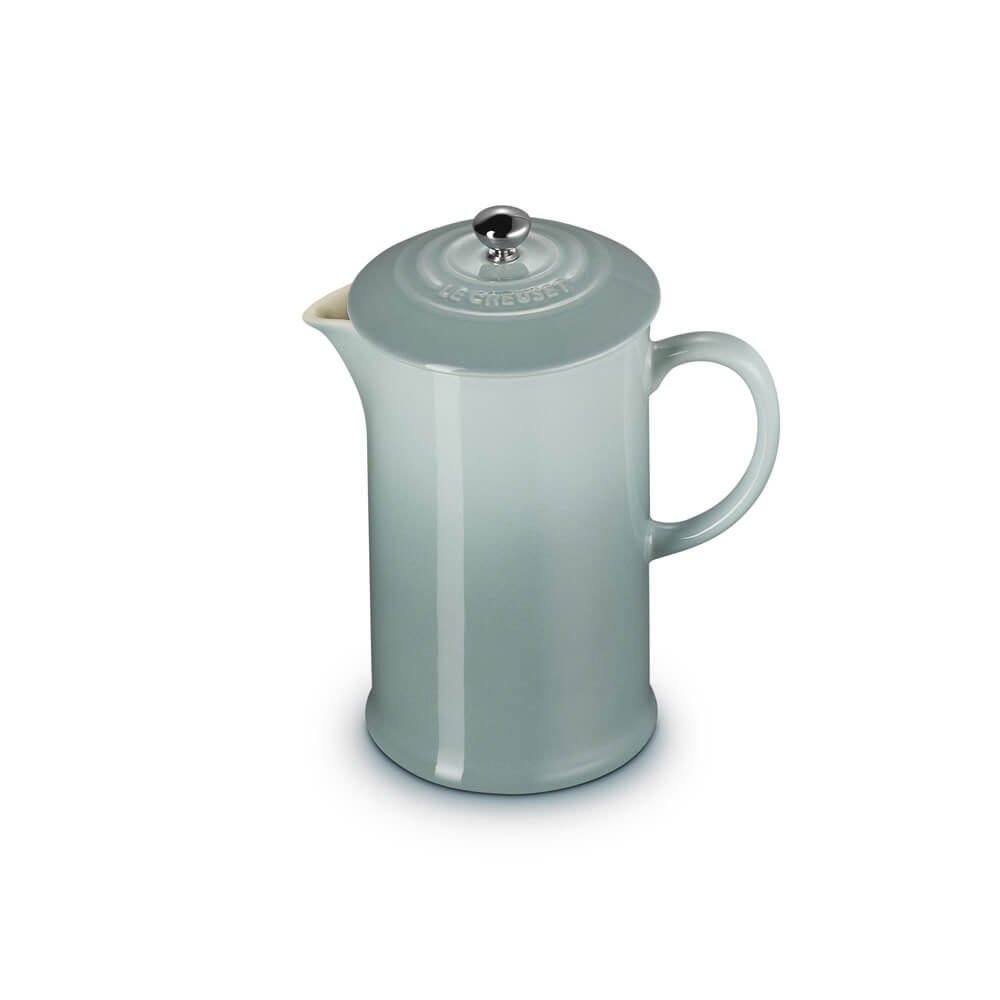 Le Creuset Sea Salt Stoneware Cafetiere with Metal Press 1L